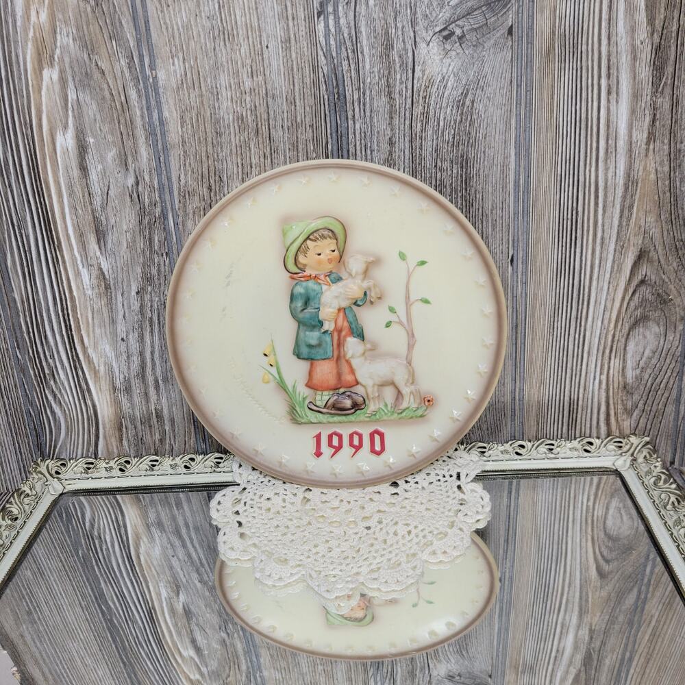 Vintage 1990 Goebel Hummel 20th Annual Plate Shepherd Boy #286 West Germany